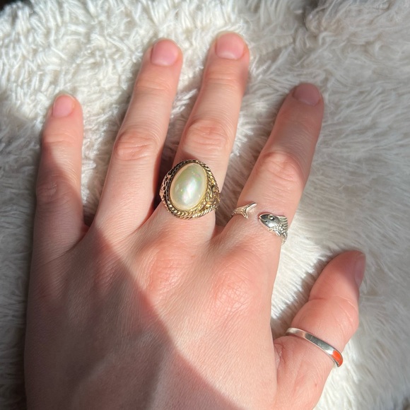 Vintage Mabe Pearl Ring - Picture 3 of 13